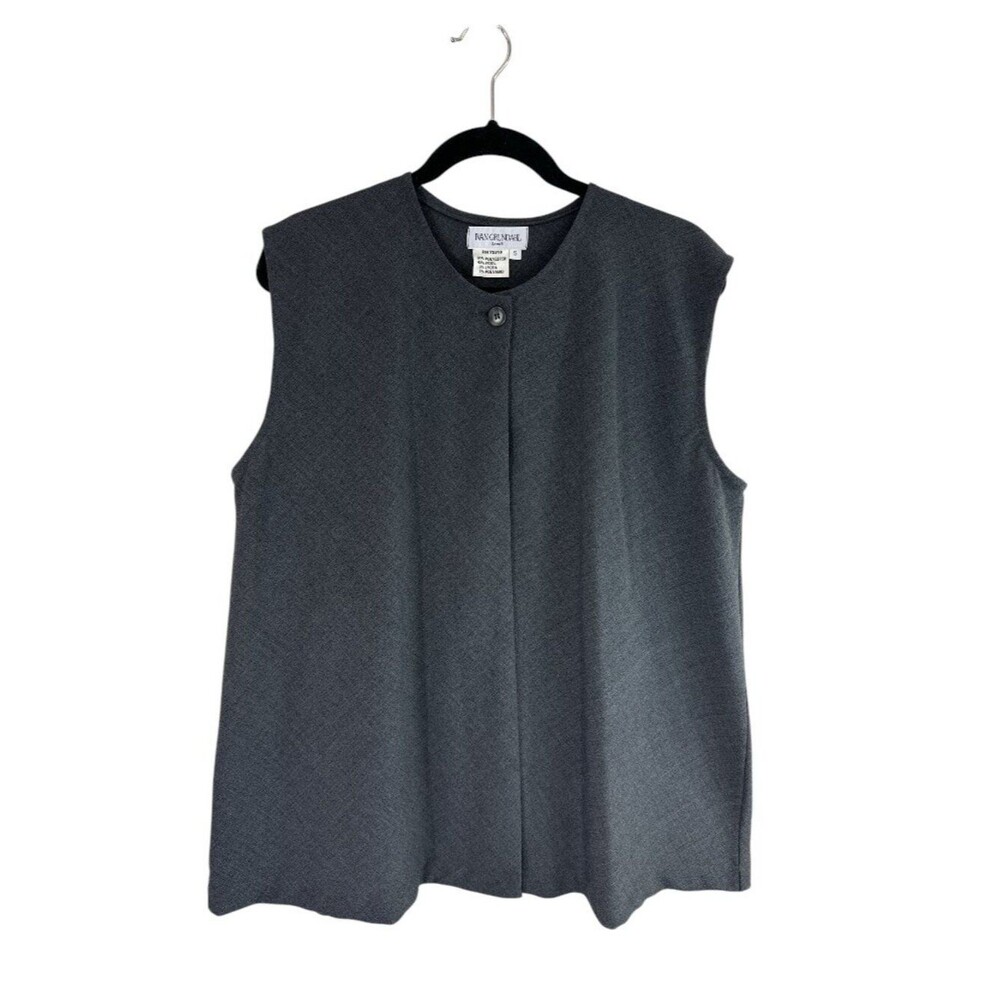 Ivan Grundahl Copenhagen Vest Oversized Wool Blend Sleeveless Top Lagenlook Sz S